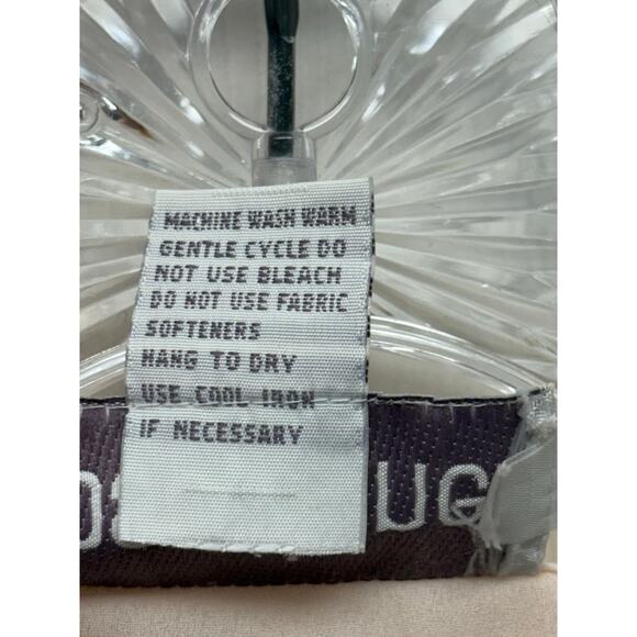 Vintage Josephine Blouse Size 8 Pale Peach Embroidered Sailor Collar Puff Sleeve - Picture 5 of 7